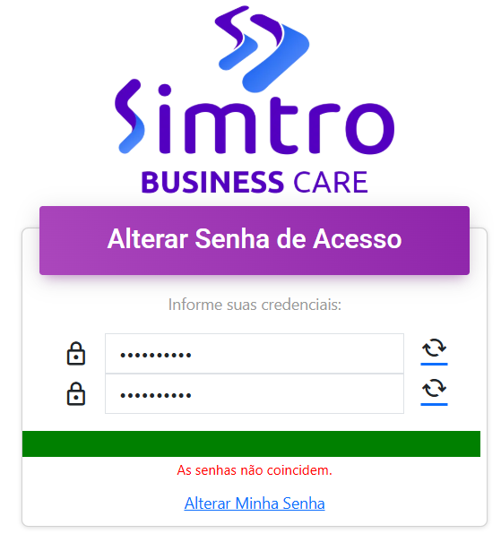 Tela de Esqueci Minha Senha 7