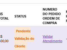 Validar atendimento