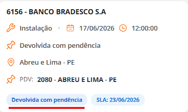 Pendências Pendências