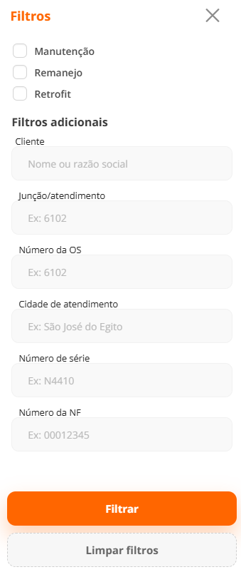filtros adicionais filtros adicionais