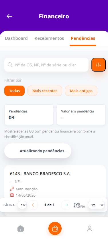 Pendências Pendências