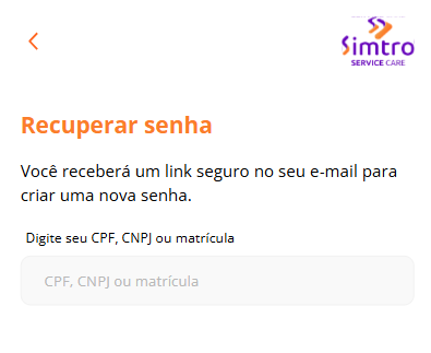 Recuperar senha Recuperar senha